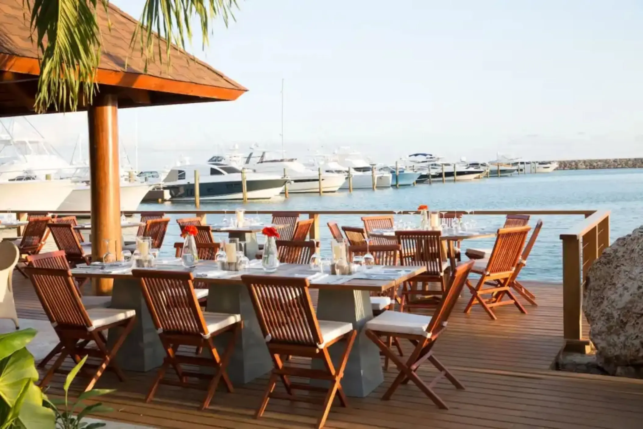 La Casita outdoor wedding reception setup at Casa de Campo, La Romana