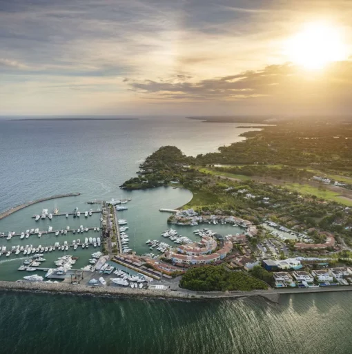 aerial view of the marina at Casa de Campo