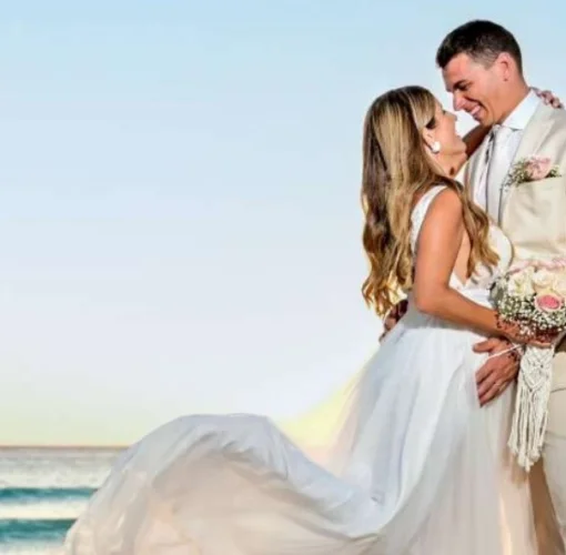 bride and groom at Catalonia Montego Bay
