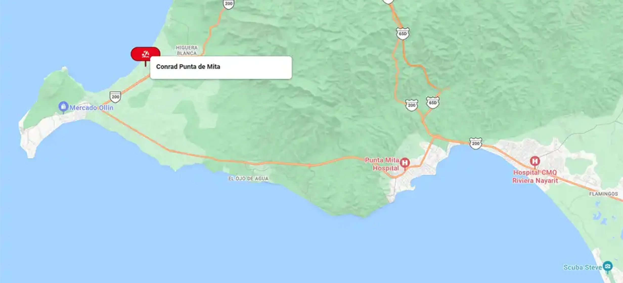 Conrad Punta de Mita Map