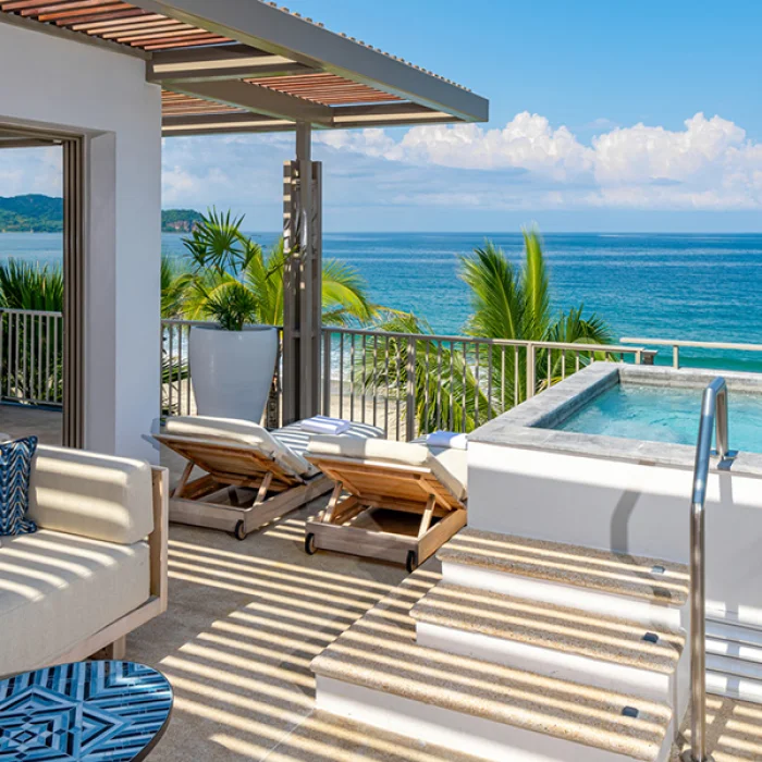 grandsuite terrace at Conrad Punta de Mita