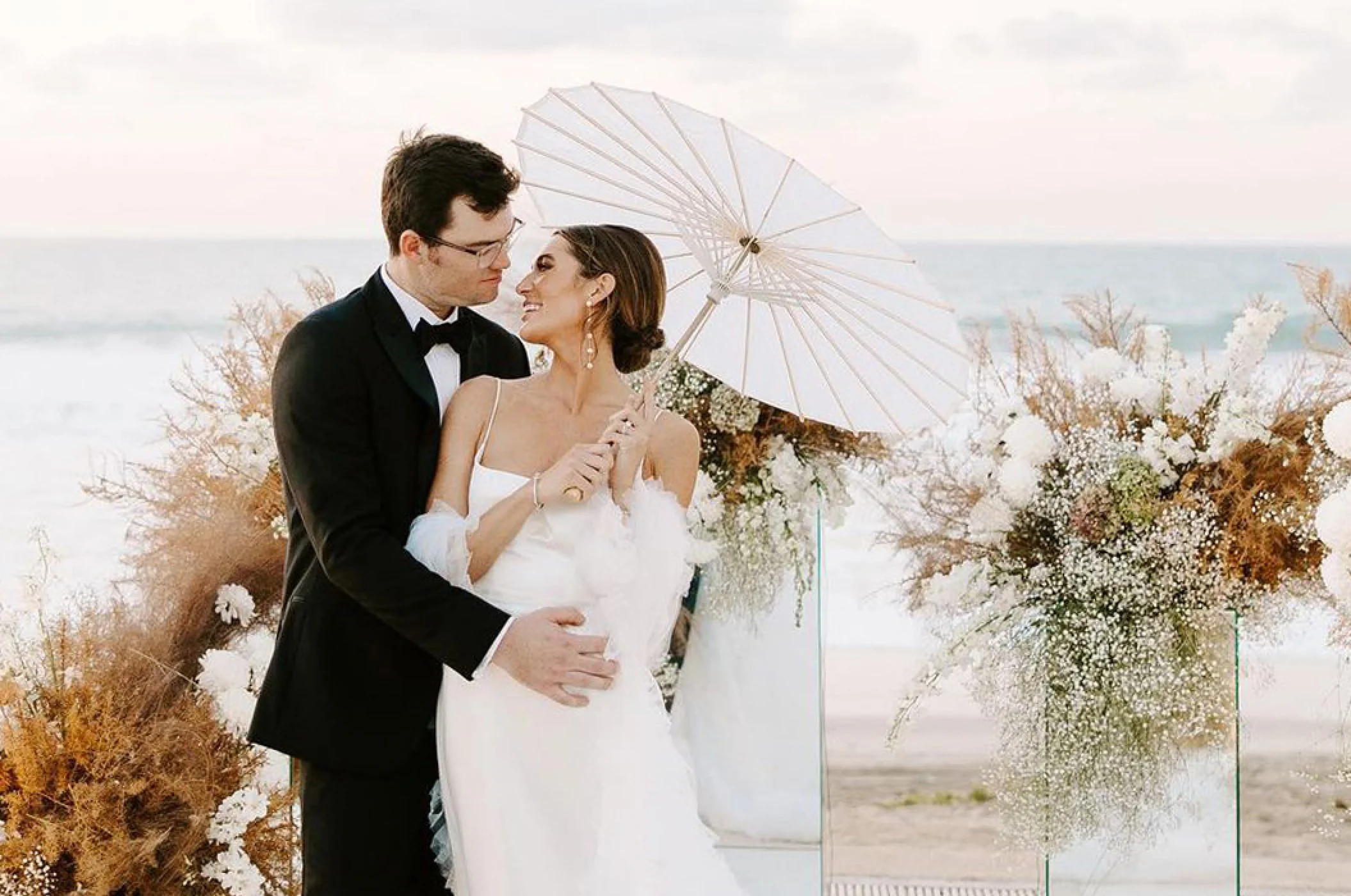 Just married couple at Conrad Punta de Mita
