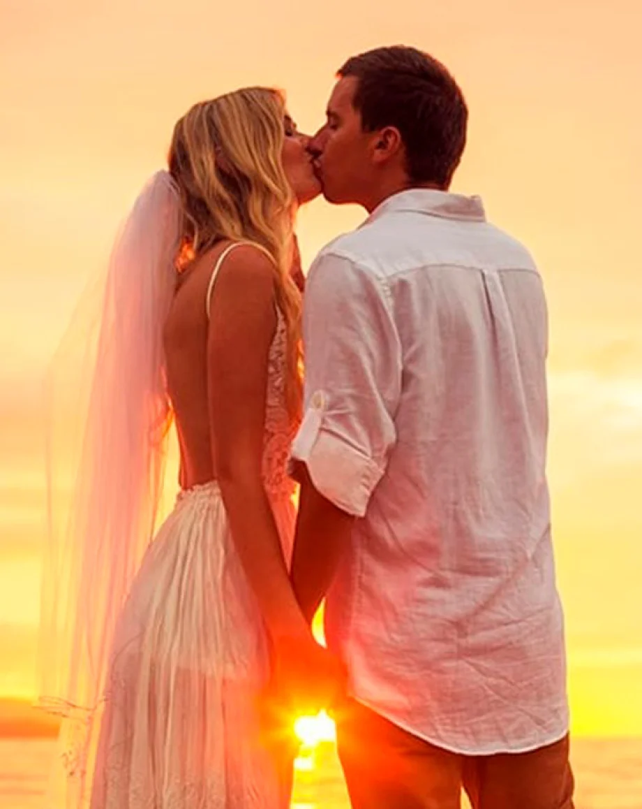 Just married Couple at Conrad Punta de Mita