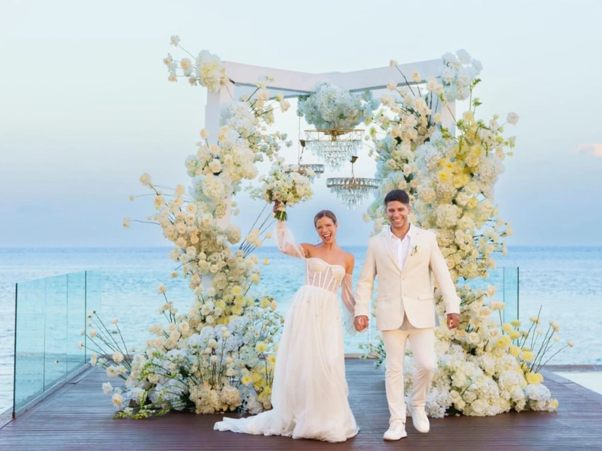 bride and groom at Devossion by Live Aqua Playa del Carmen
