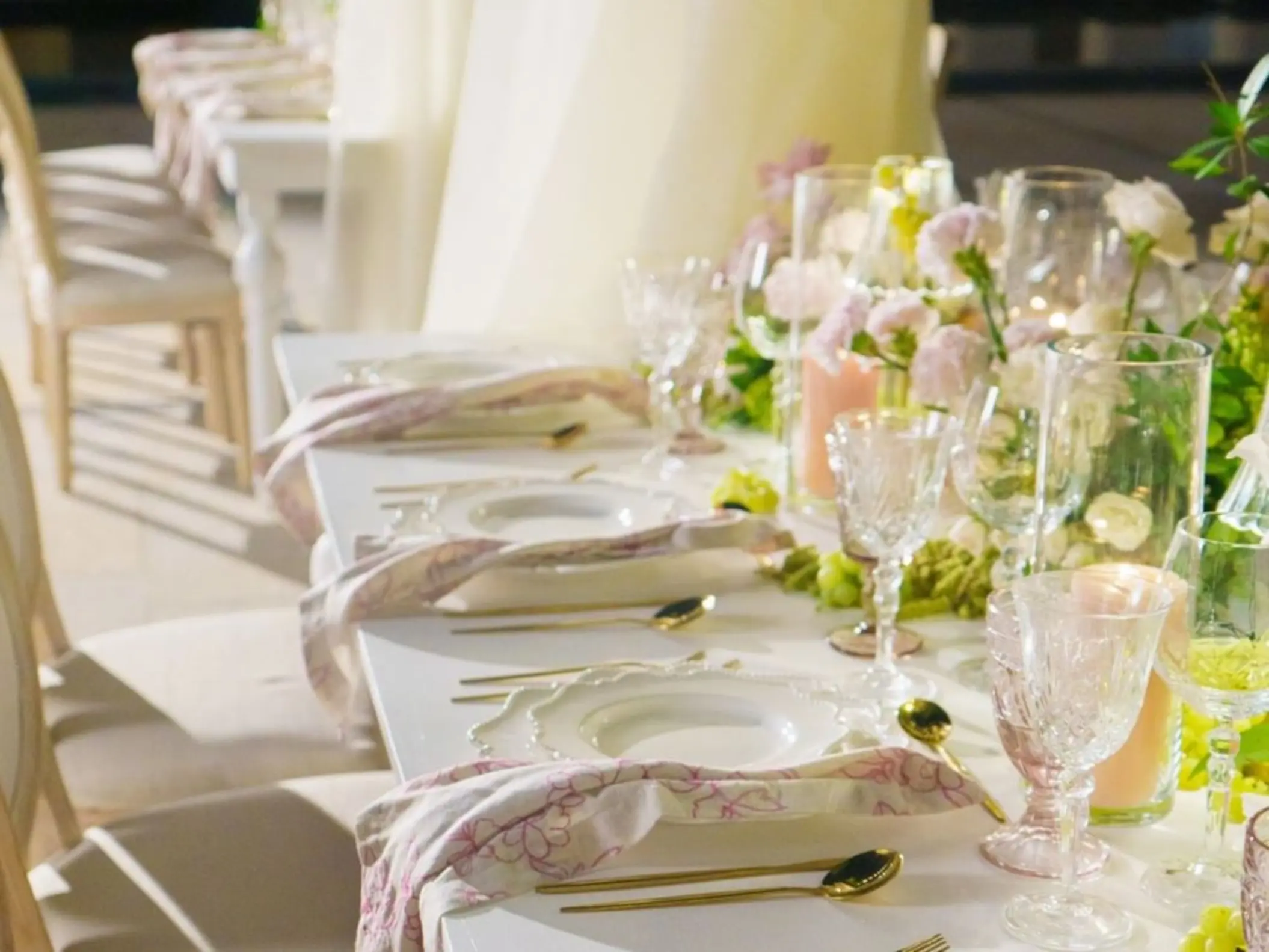 reception table setup at Devossion by Live Aqua Playa del Carmen
