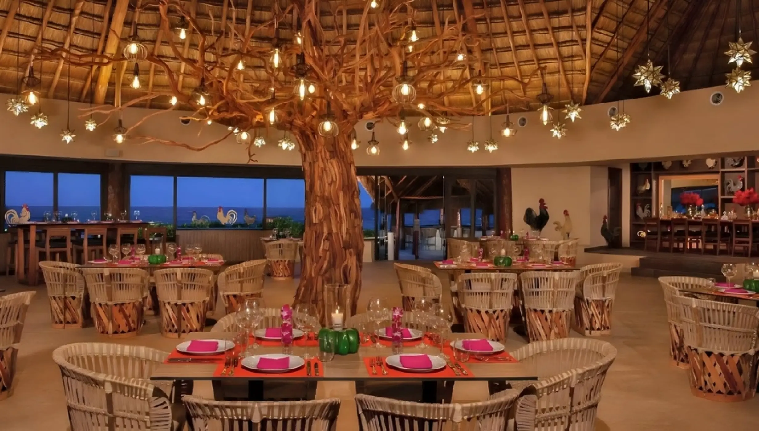 el patio restaurant and reception venue at dreams aventuras