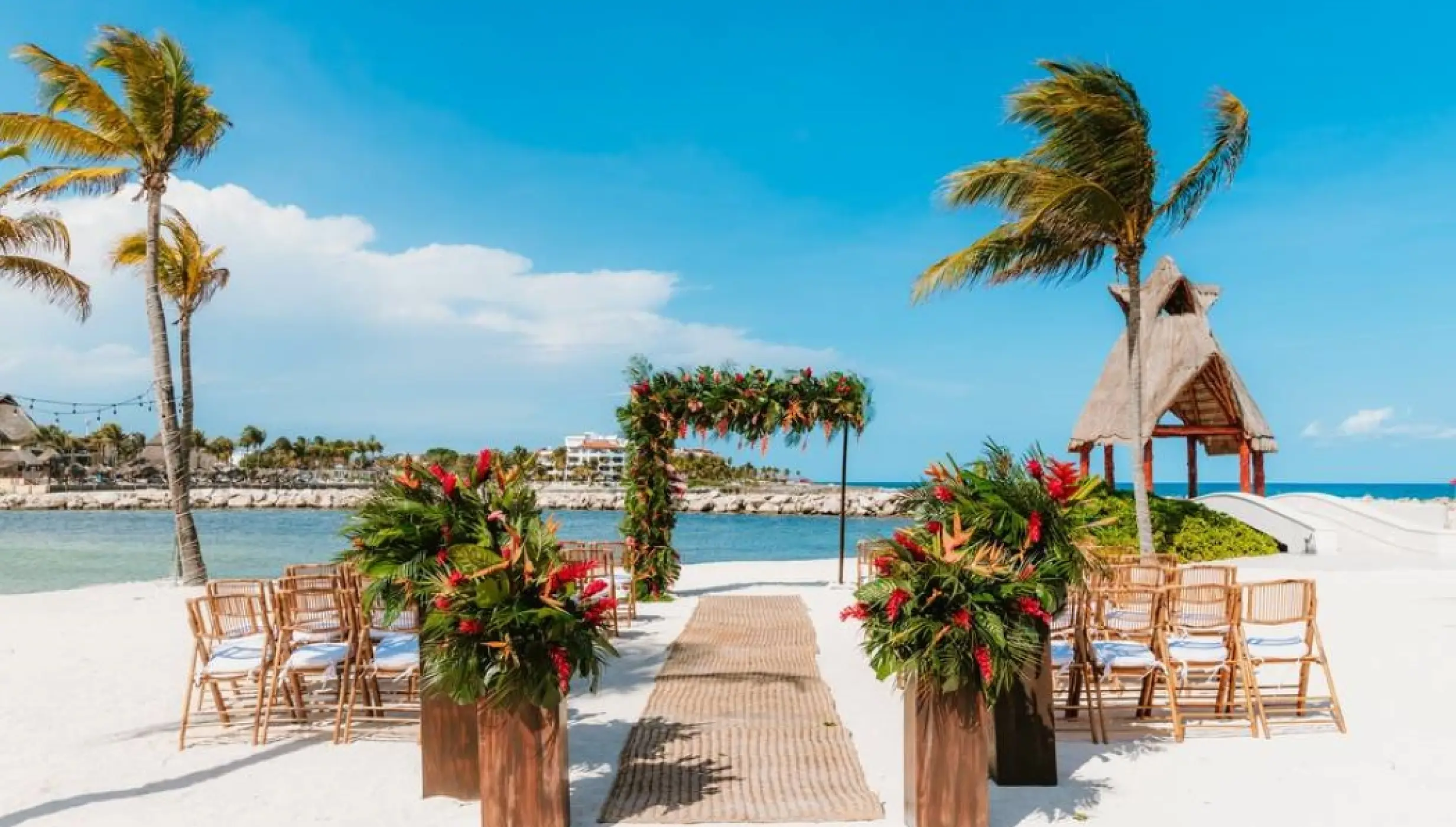 Dreams Aventuras Riviera Maya gazebo beach venue