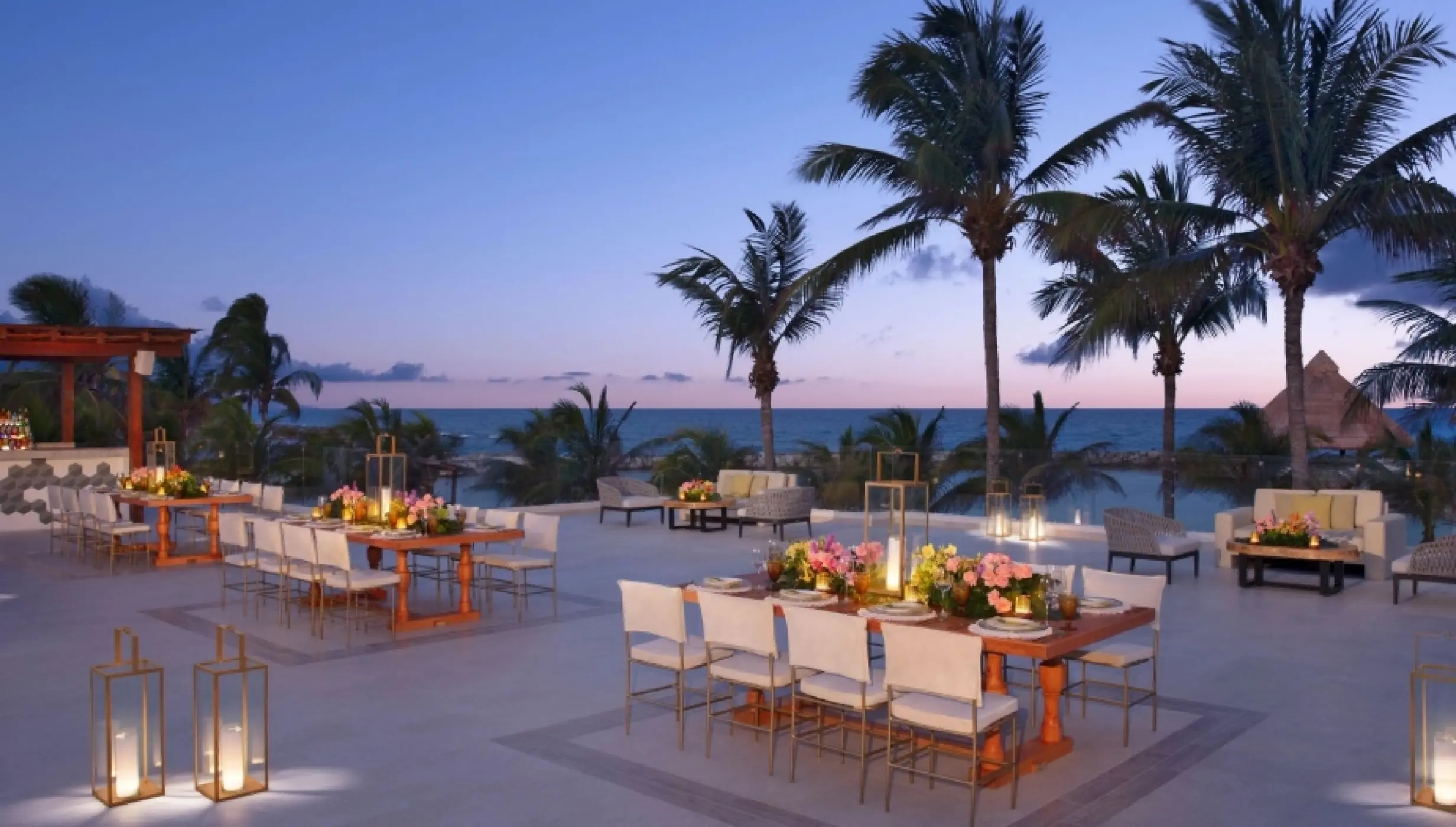Dreams Aventuras Riviera Maya rooftop terrace venue