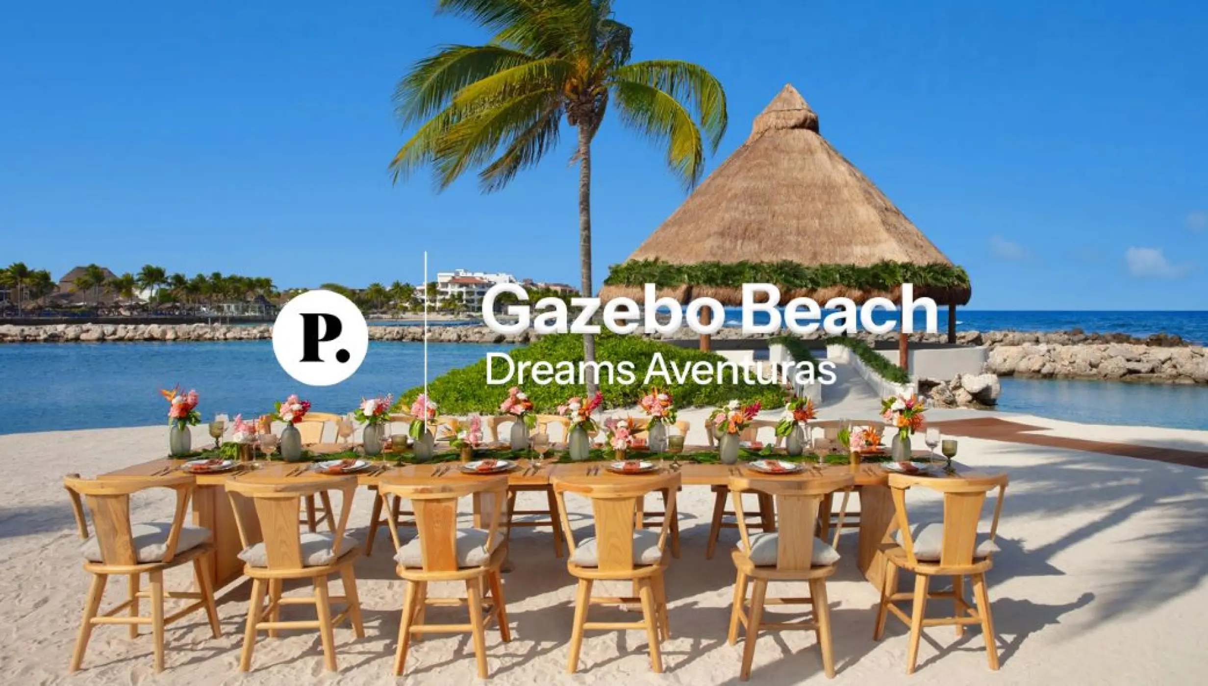 video review of Gazebo beach venue at Dreams Aventuras