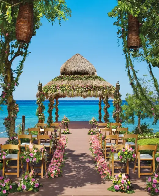 Dreams Cozumel Gazebo wedding venue.