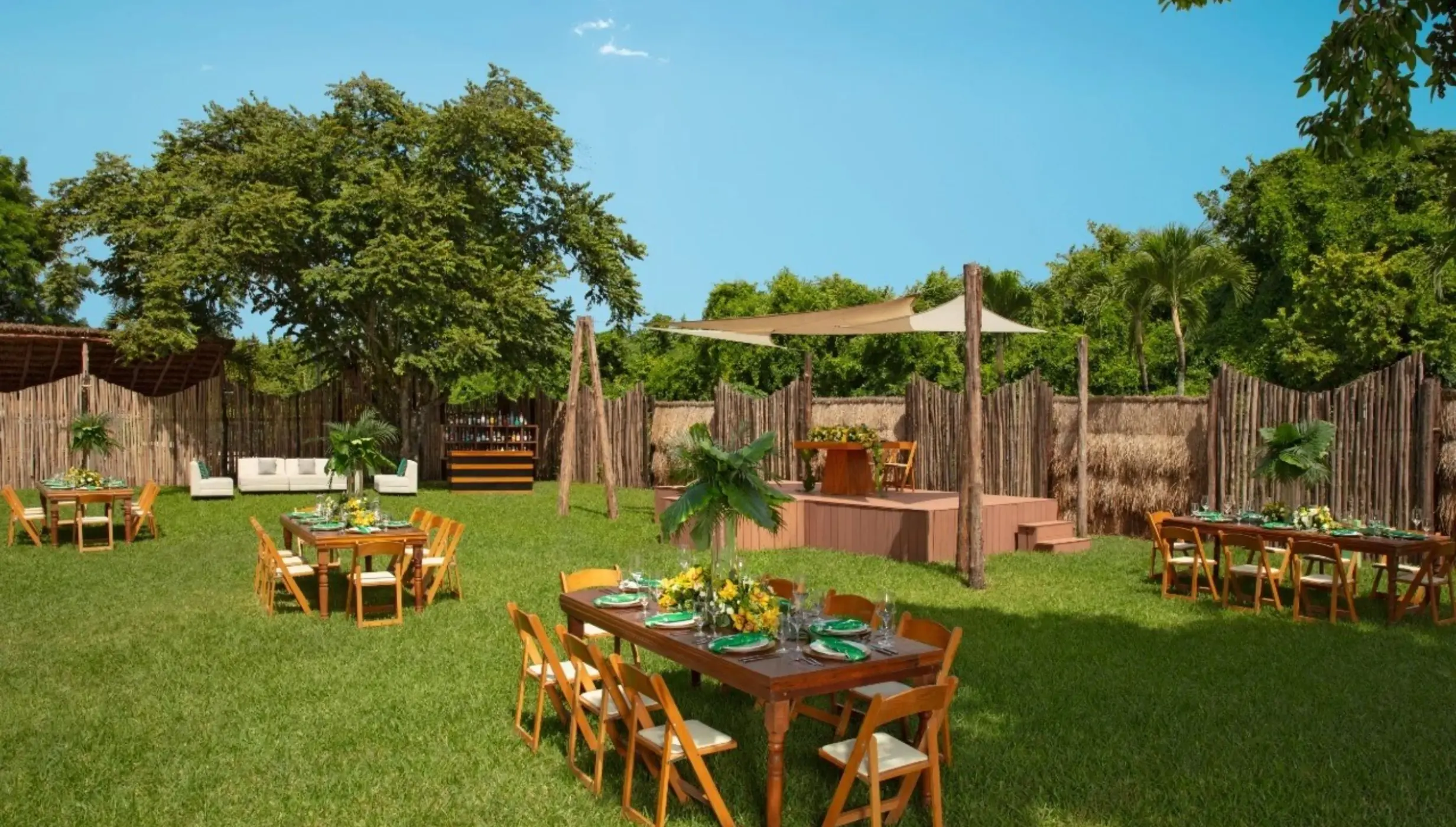 garden venue at the dreams cozumel cape resort