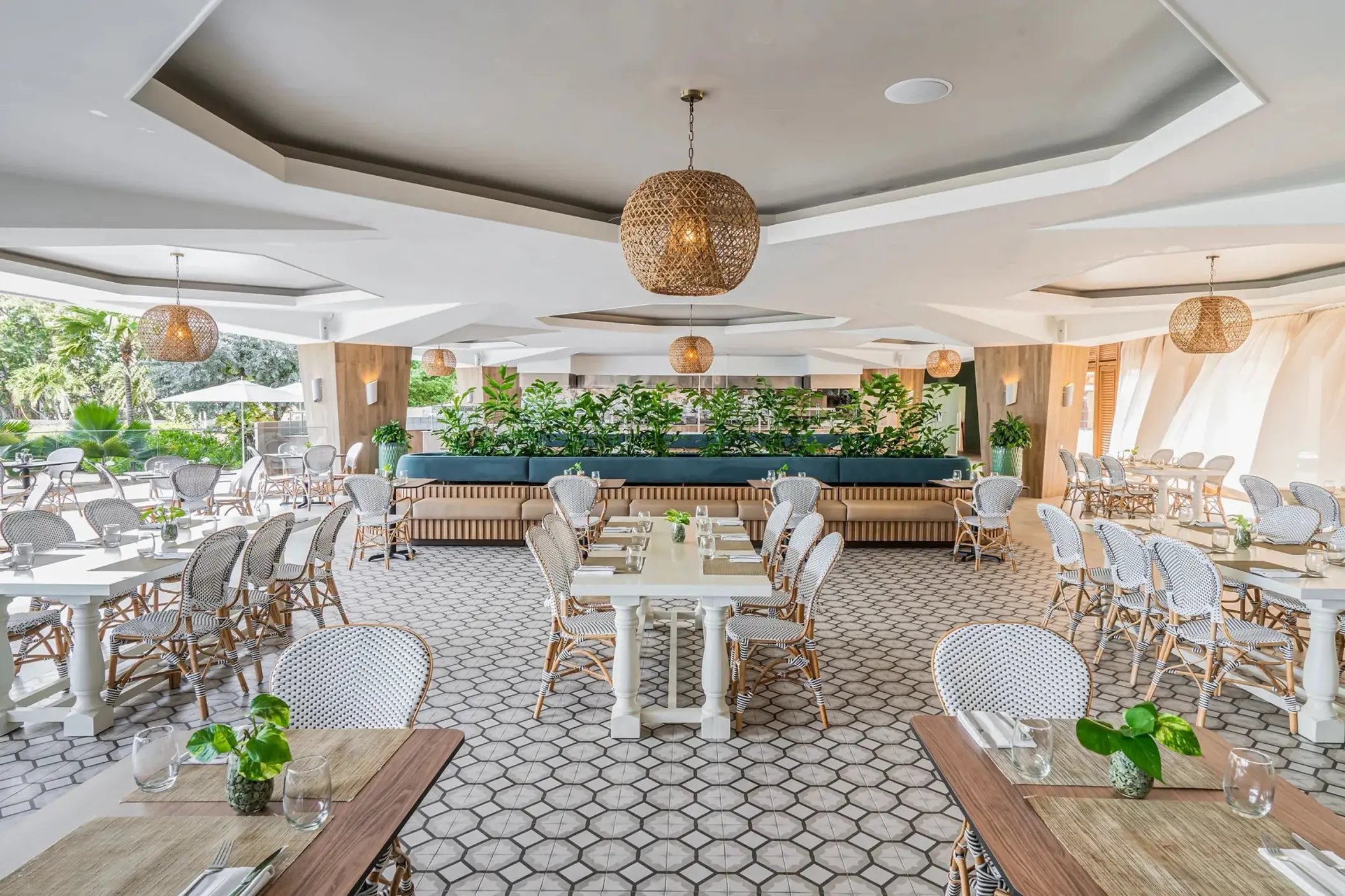 World Cafe restaurant dining room at Dreams Curacao, Willemstad
