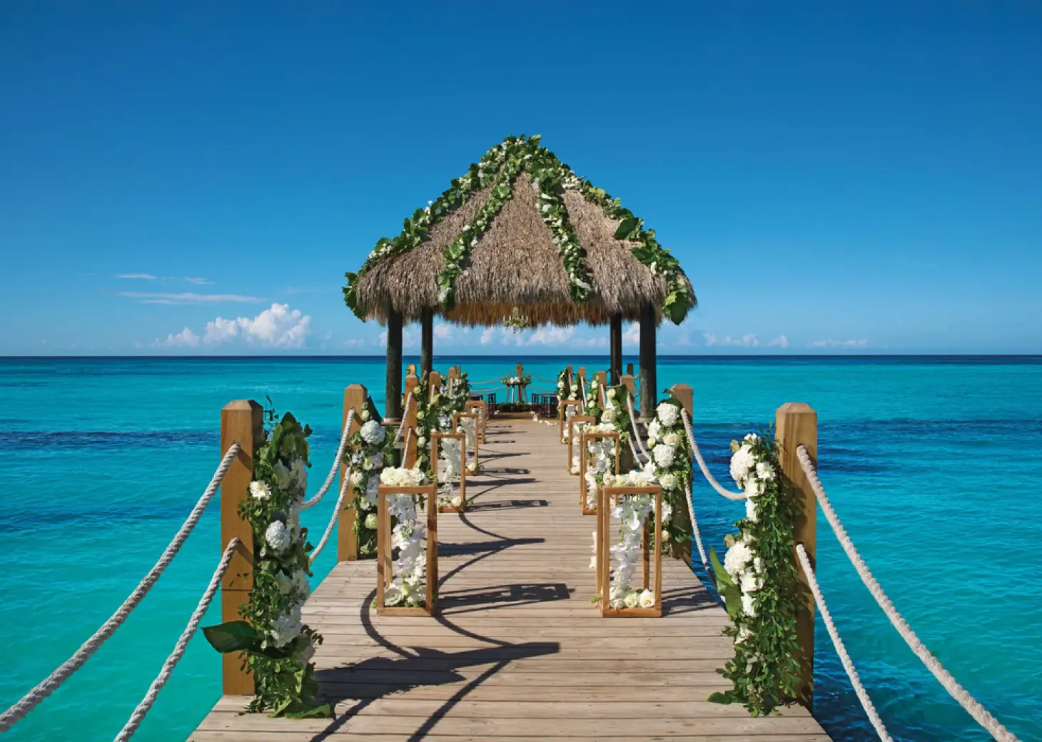 pier wedding venue at dreams dominicus la romana