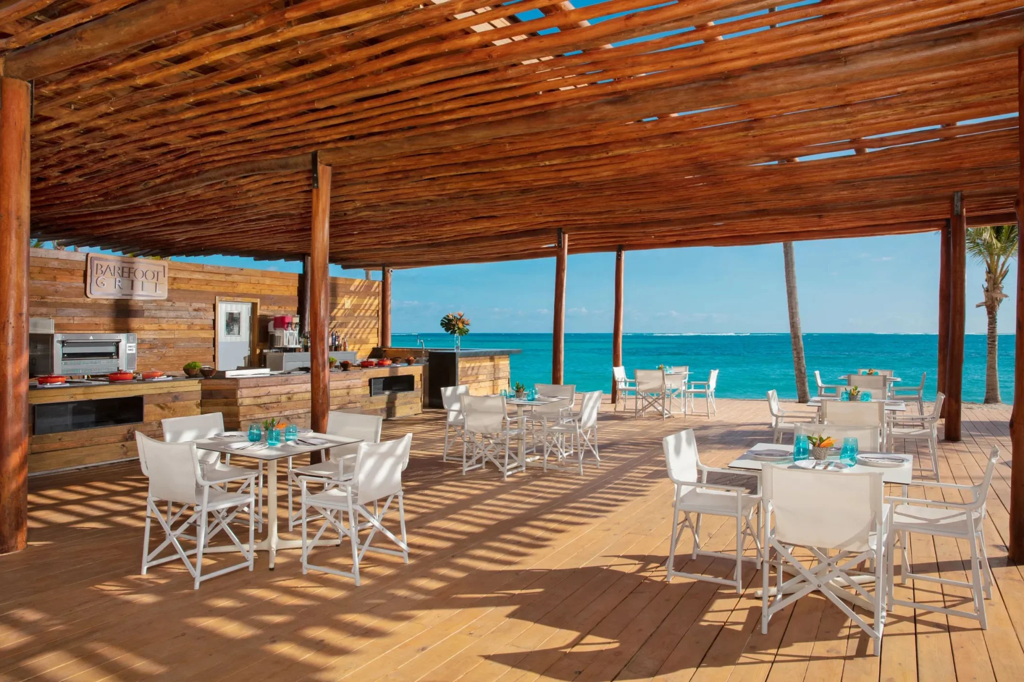 barefoot grill restaurant at Dreams Flora Resort & Spa