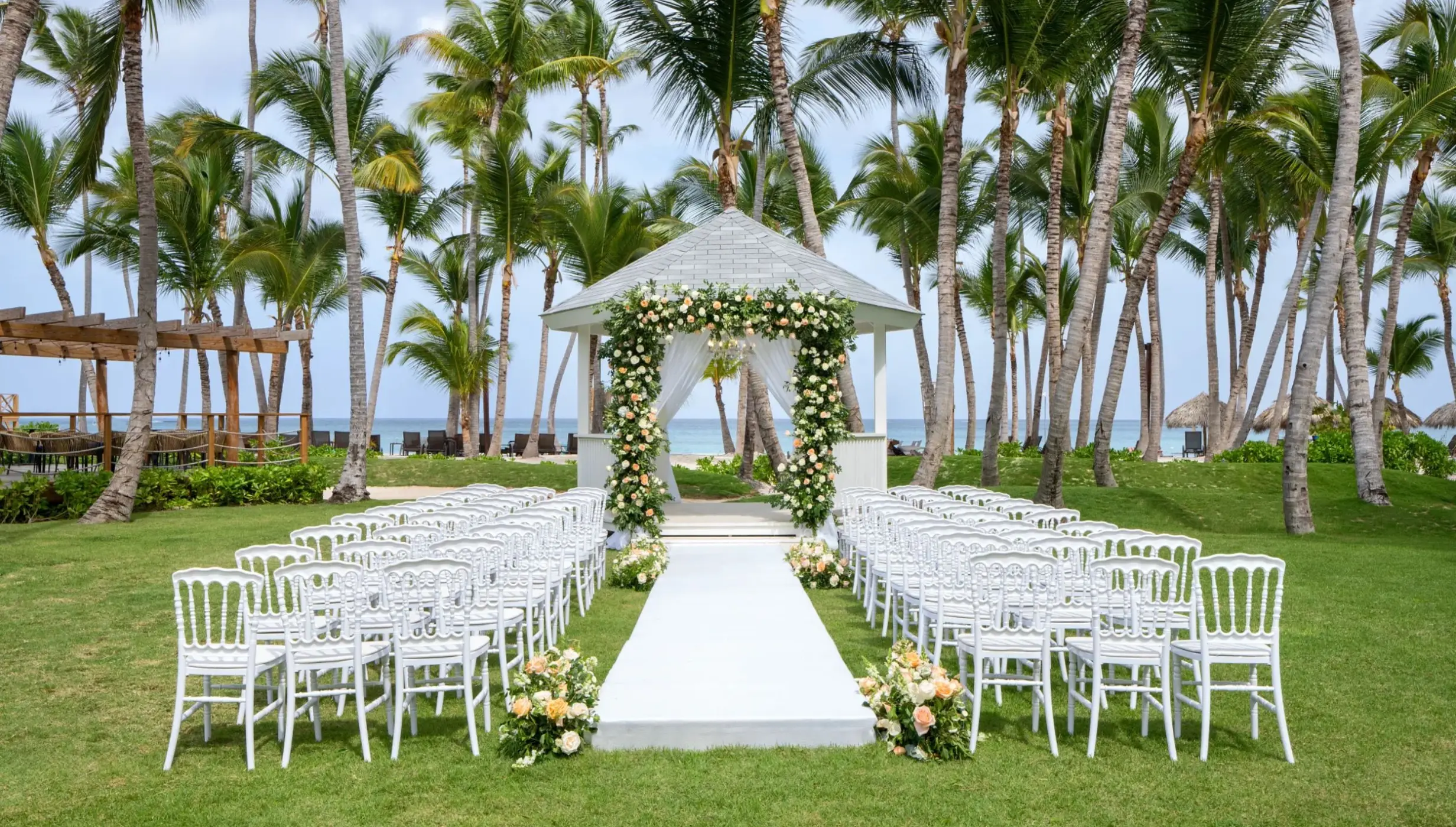 garden gazebo venue at Dreams Flora Resort & Spa