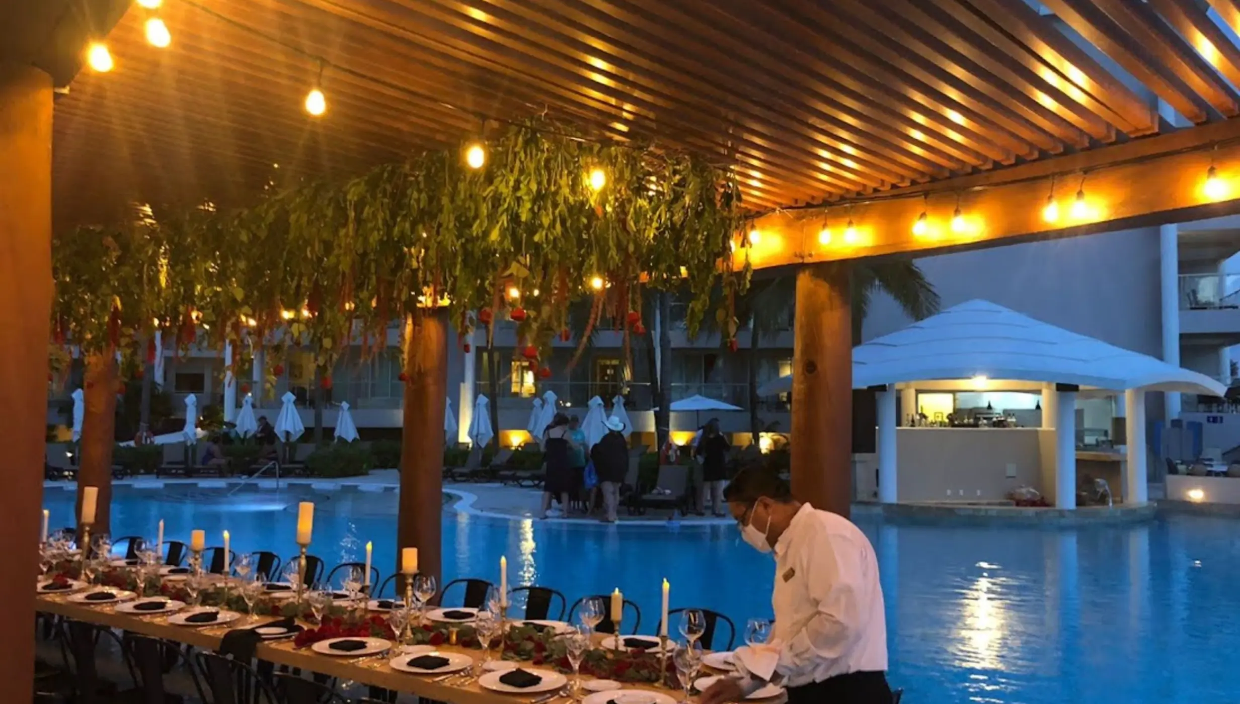Water Pergola venue at dreams jade resort