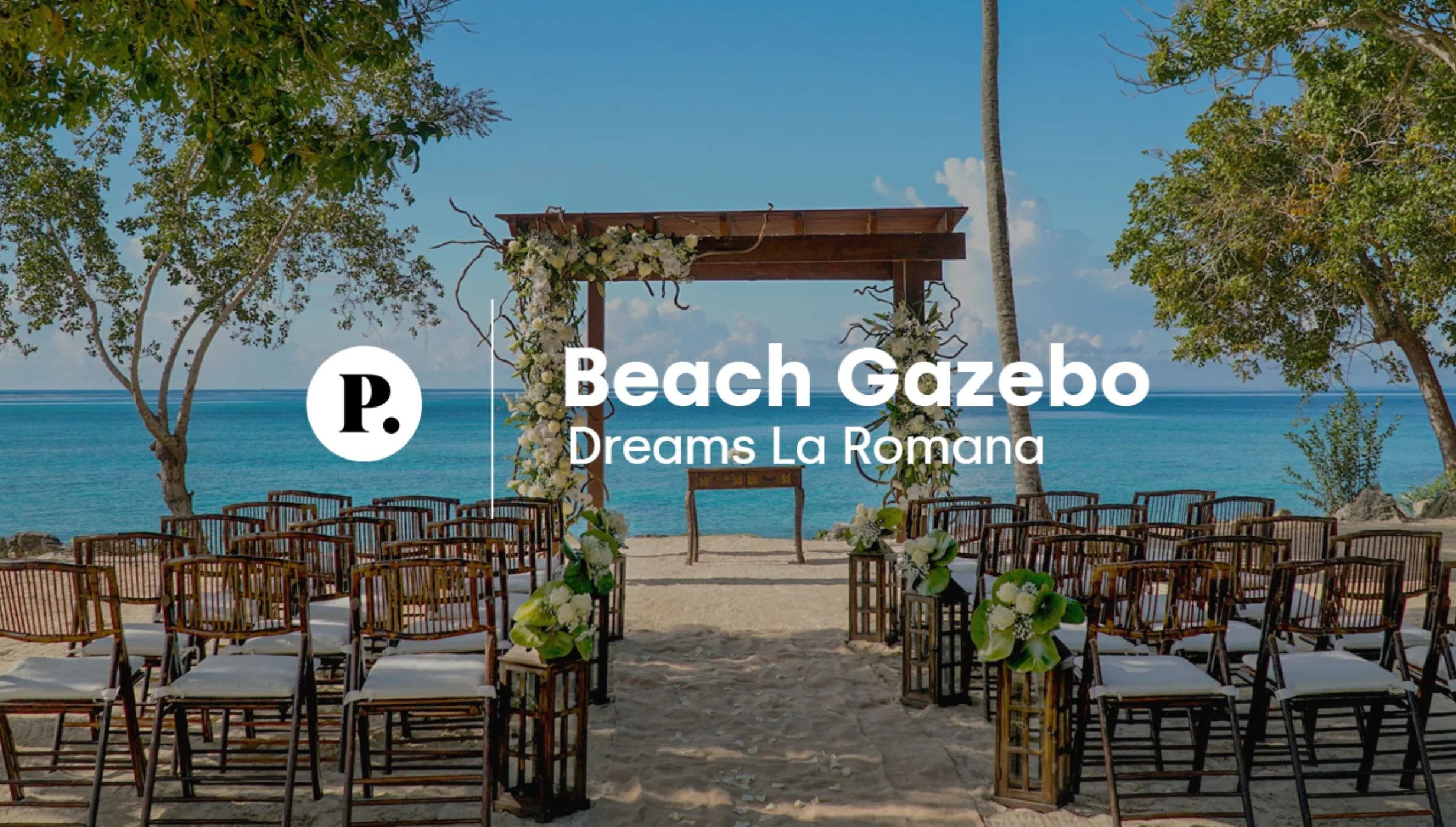 video review of the beach gazebo venue at dreams la romana