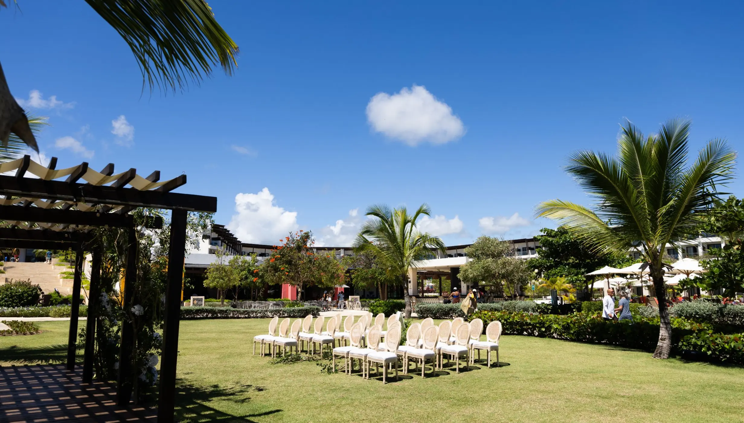 Himitsu Garden Terrace venue at Dreams Macao Beach Punta Cana