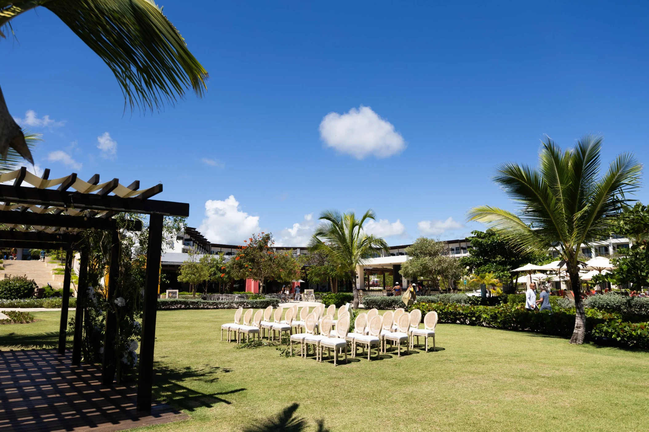 Himitsu Garden Terrace venue at Dreams Macao Beach Punta Cana