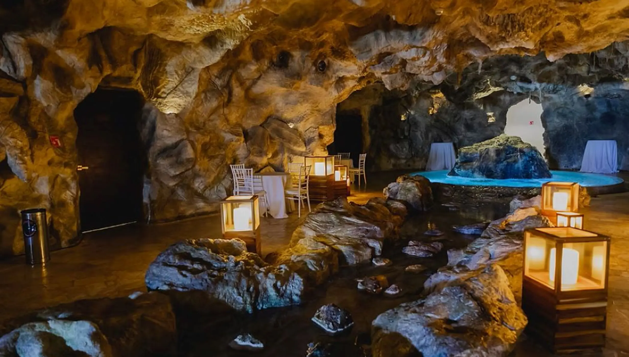 spa cave venue at dreams natura