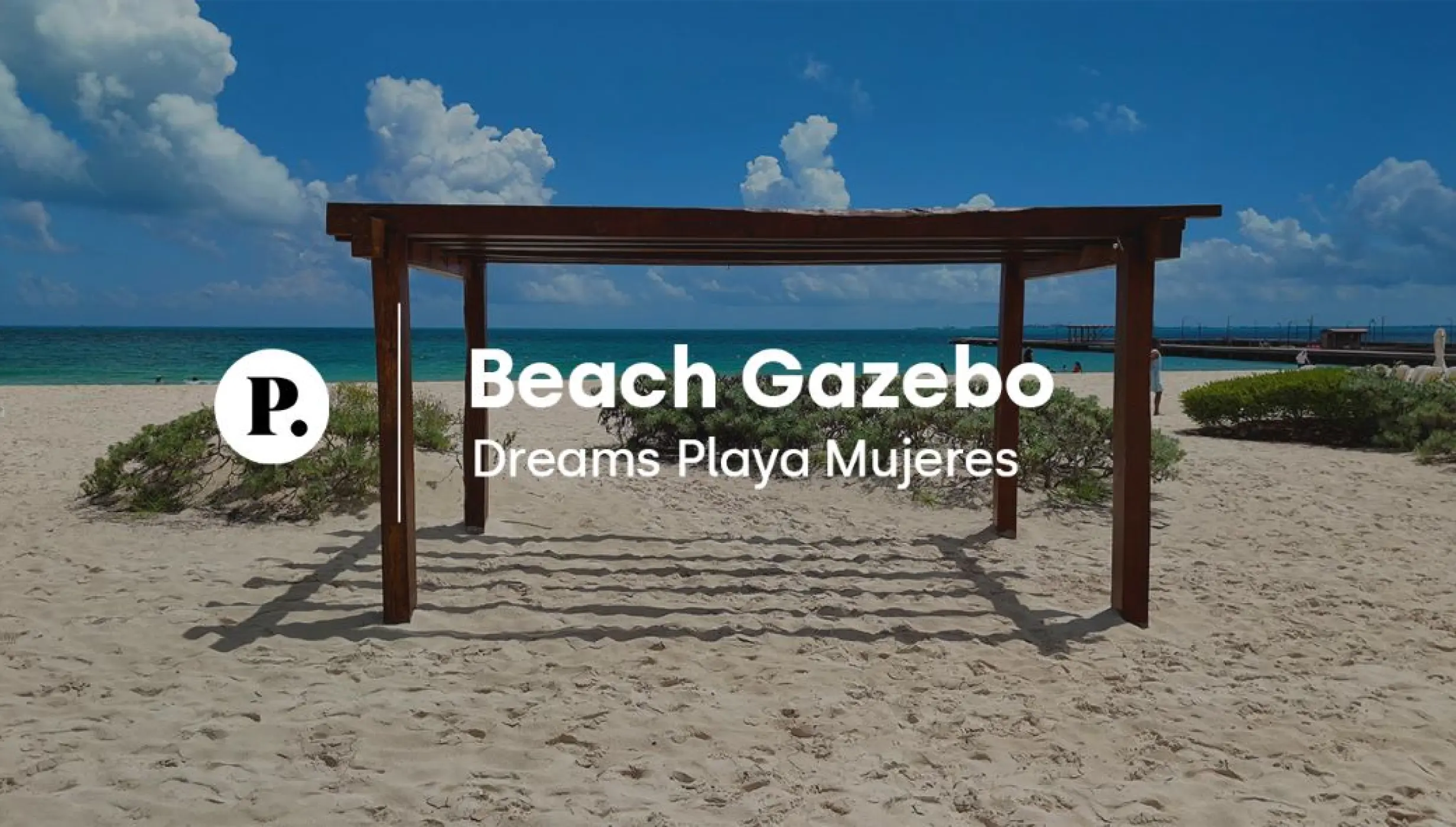 video review of beach gazebo venue at Dreams Playa Mujeres