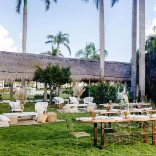 avocado garden reception at Dreams Puerto Morelos Resort & Spa