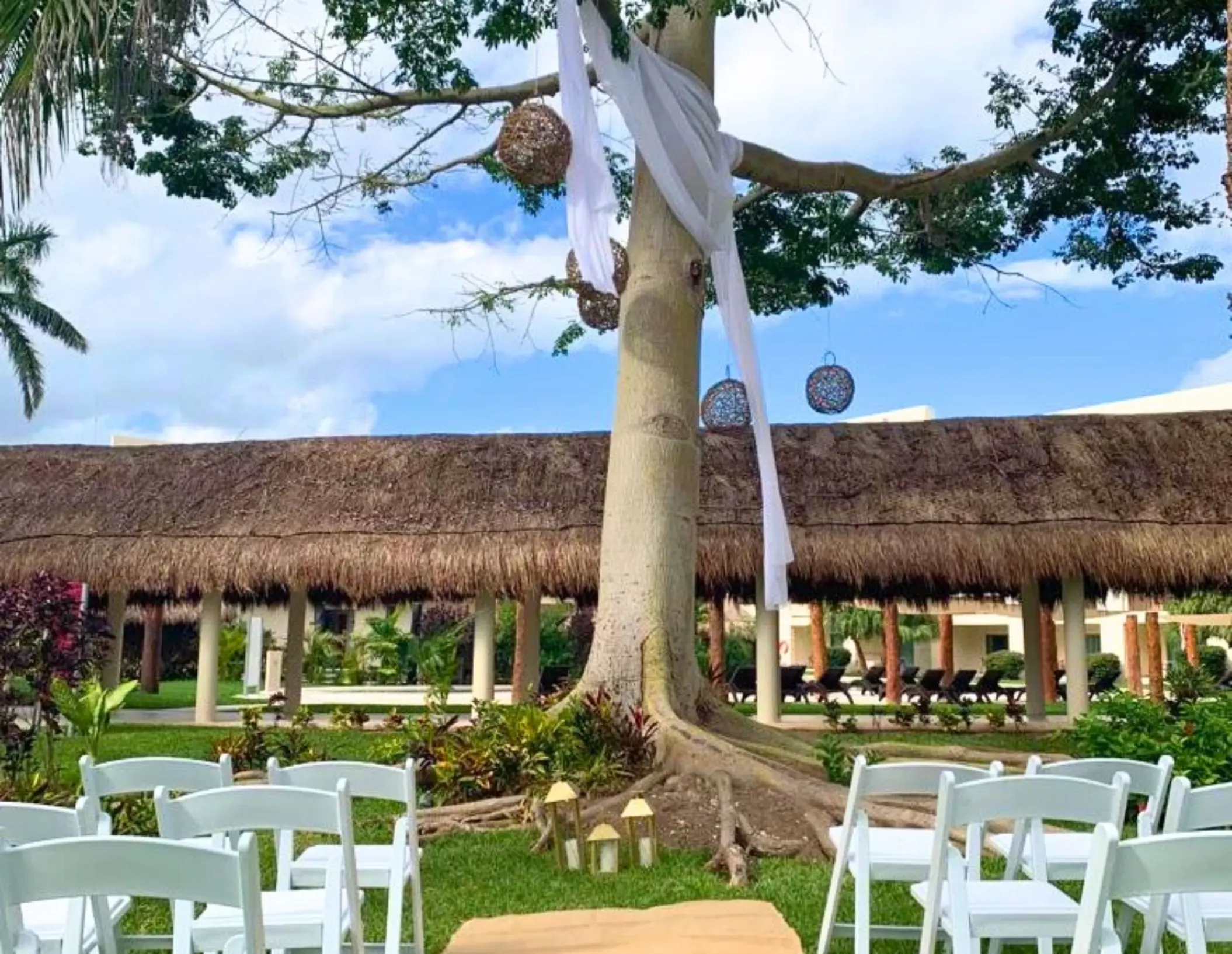Ceiba Garden wedding ceremony venue at Dreams Puerto Morelos, Riviera Maya