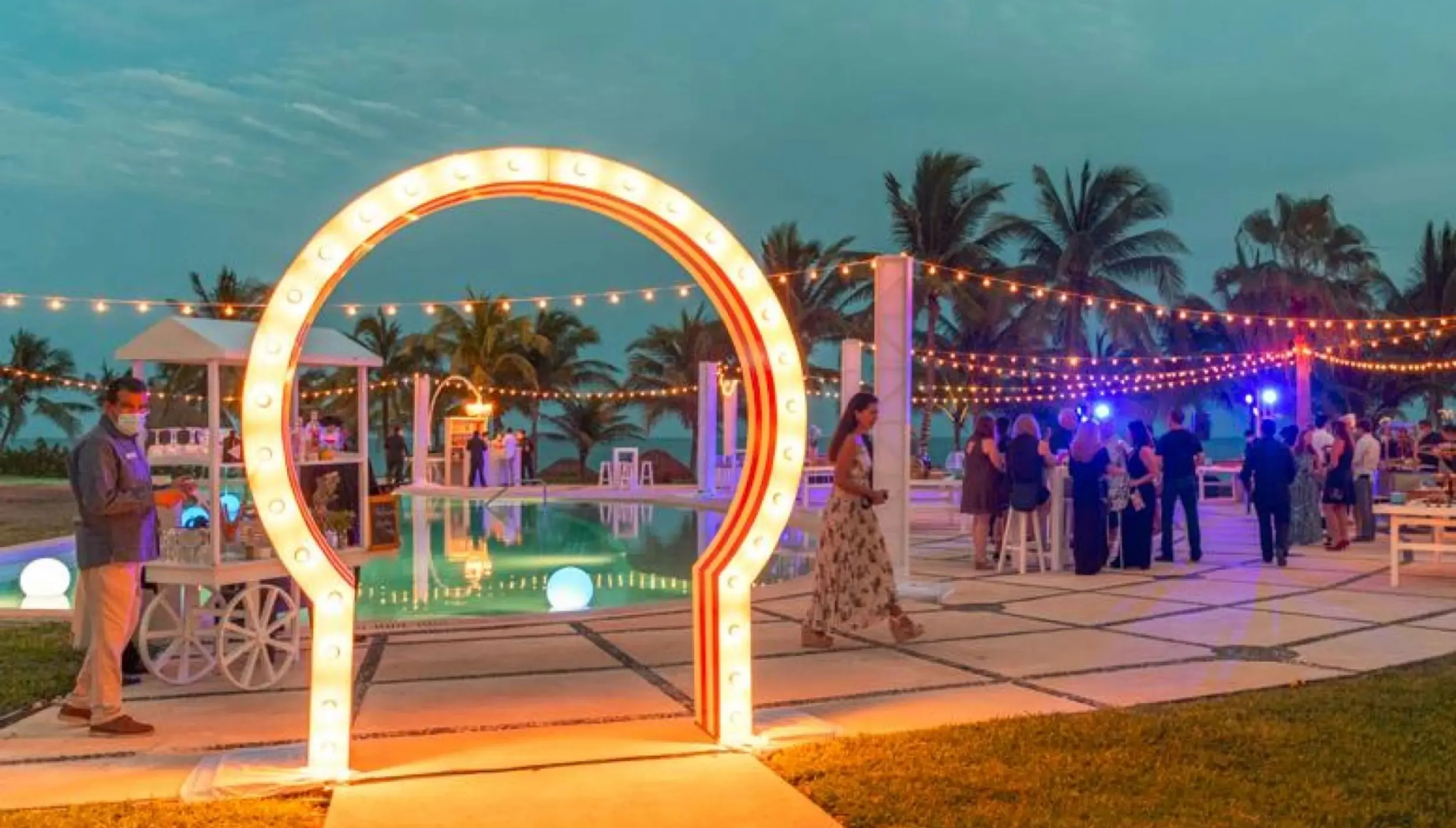 pool deck 1 venue at Dreams Puerto Morelos Resort & Spa