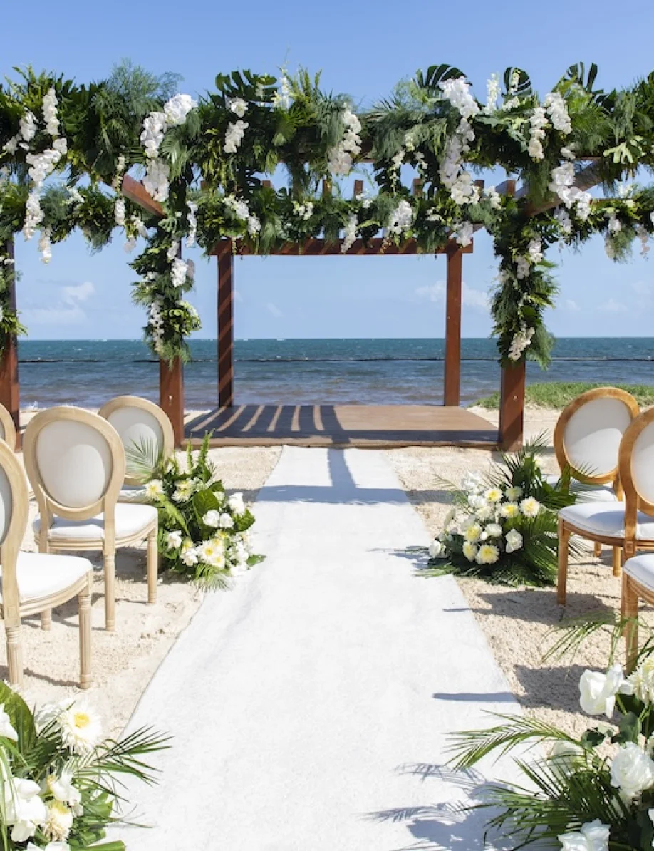 Beach wedding venue Secrets Riviera Cancun