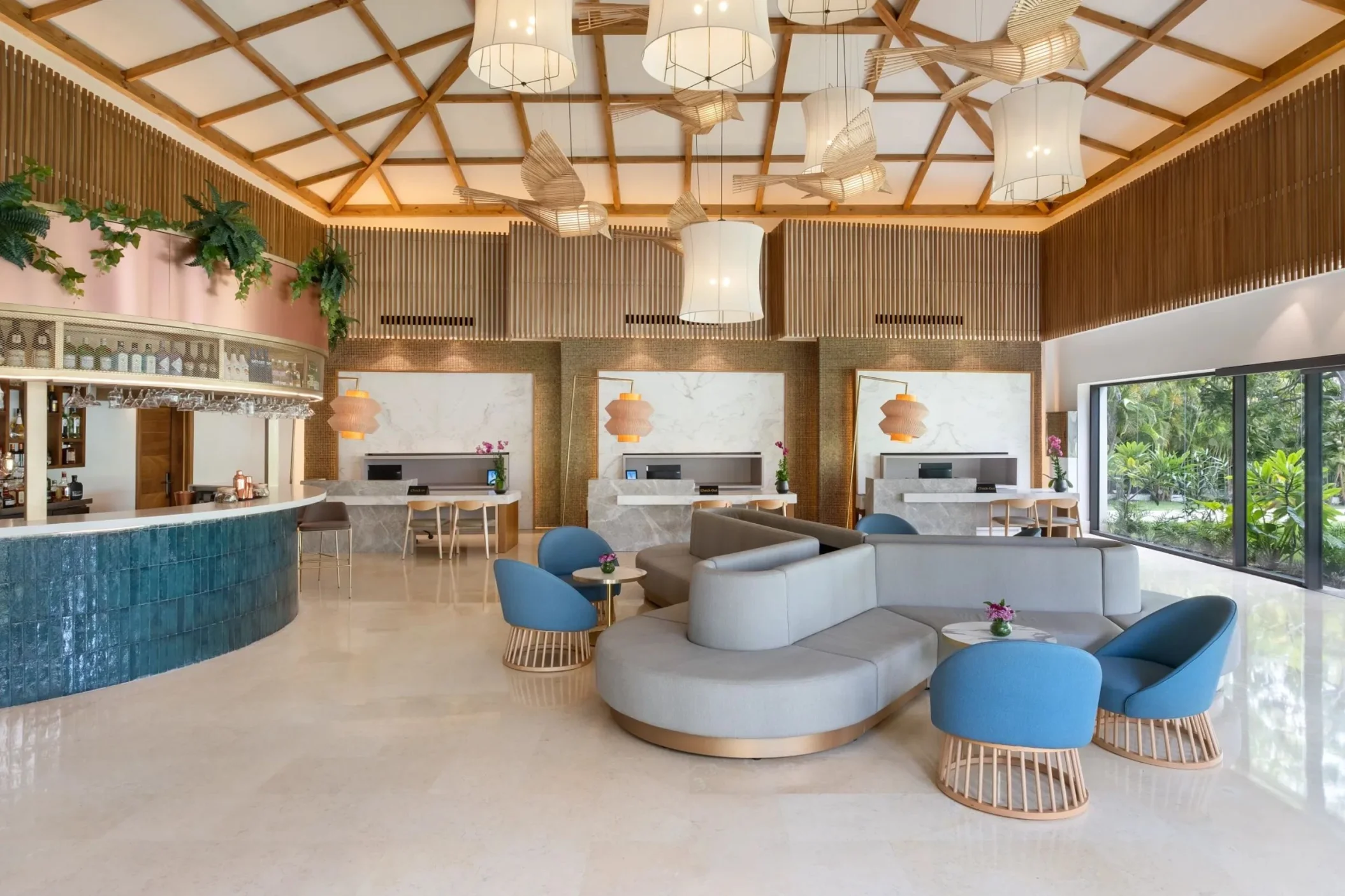 lobby bar at Dreams Royal Beach Punta Cana