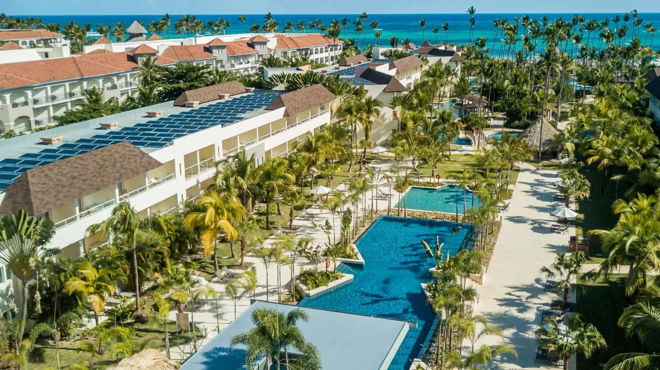 pools and buildings at Dreams Royal Beach Punta Cana
