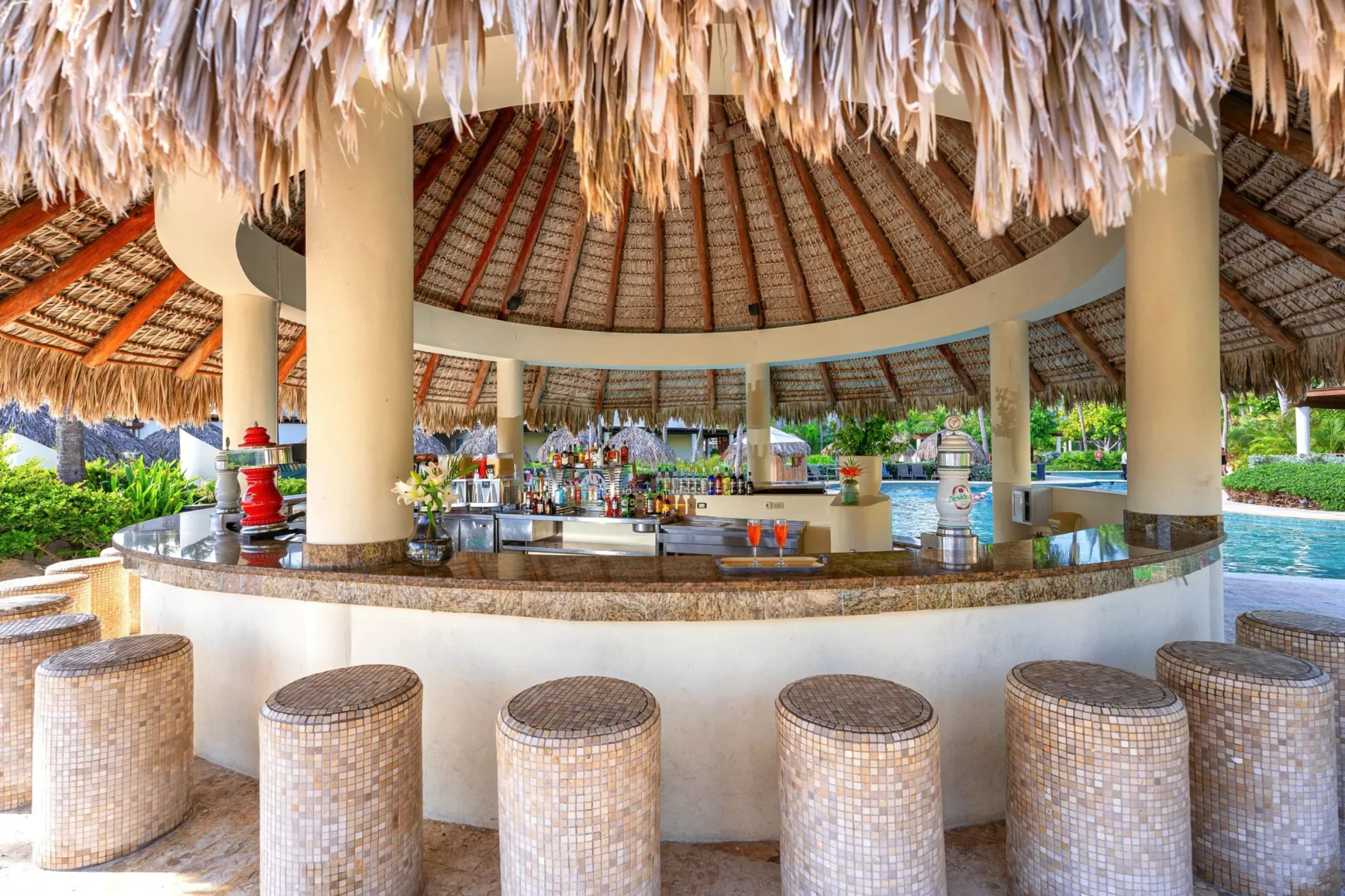 the reef bar at Dreams Royal Beach Punta Cana