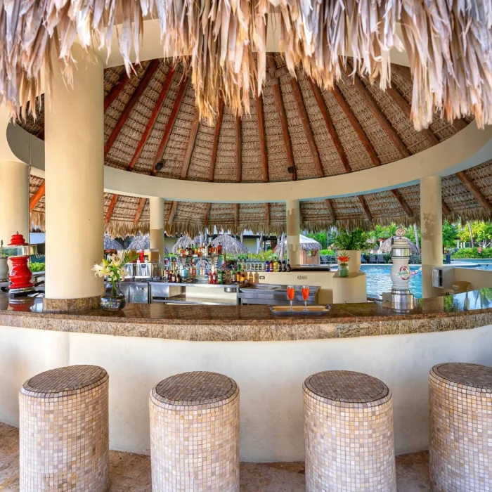 the reef bar at Dreams Royal Beach Punta Cana