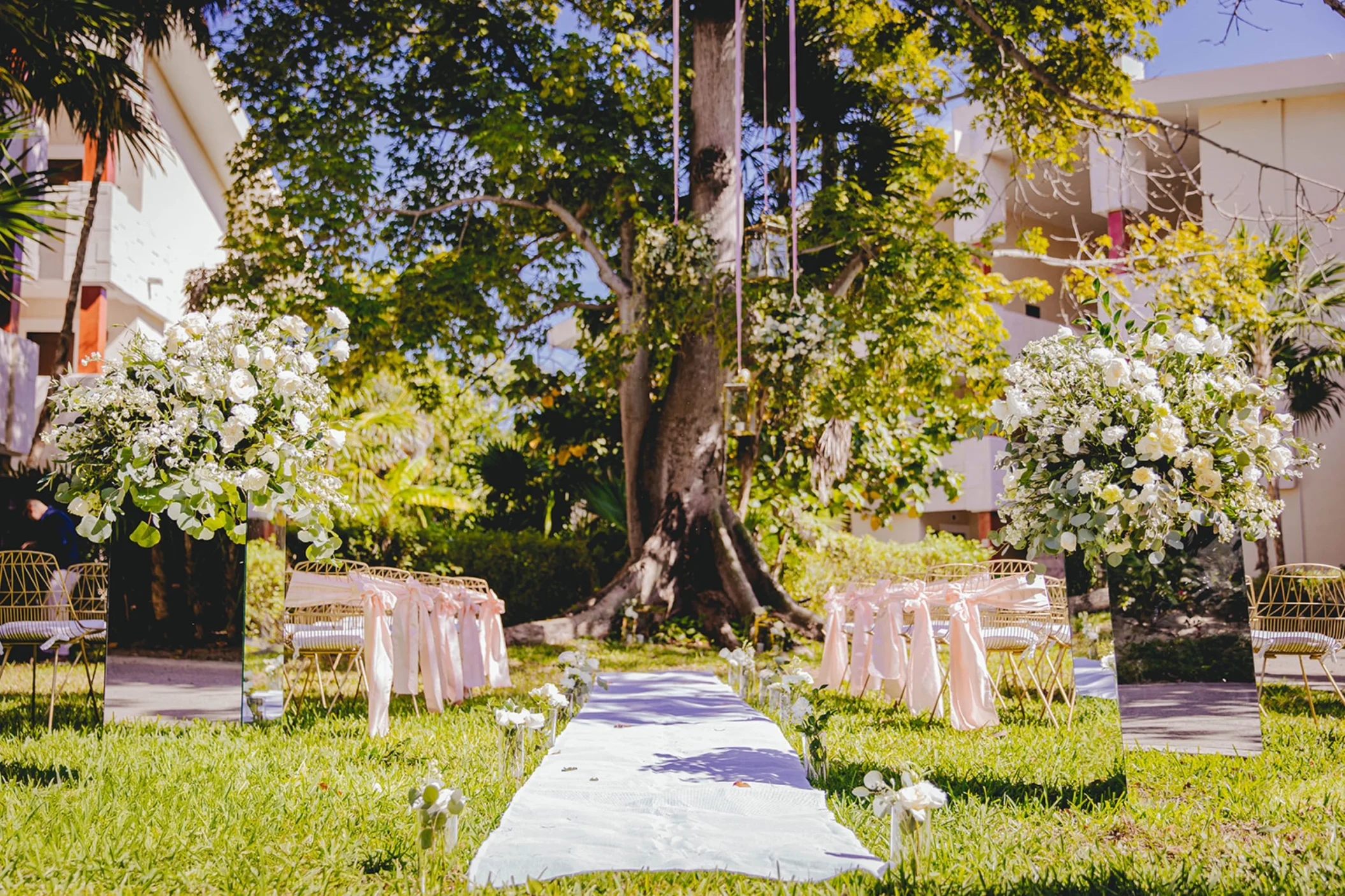 Yaxche Garden venue at Dreams Sapphire