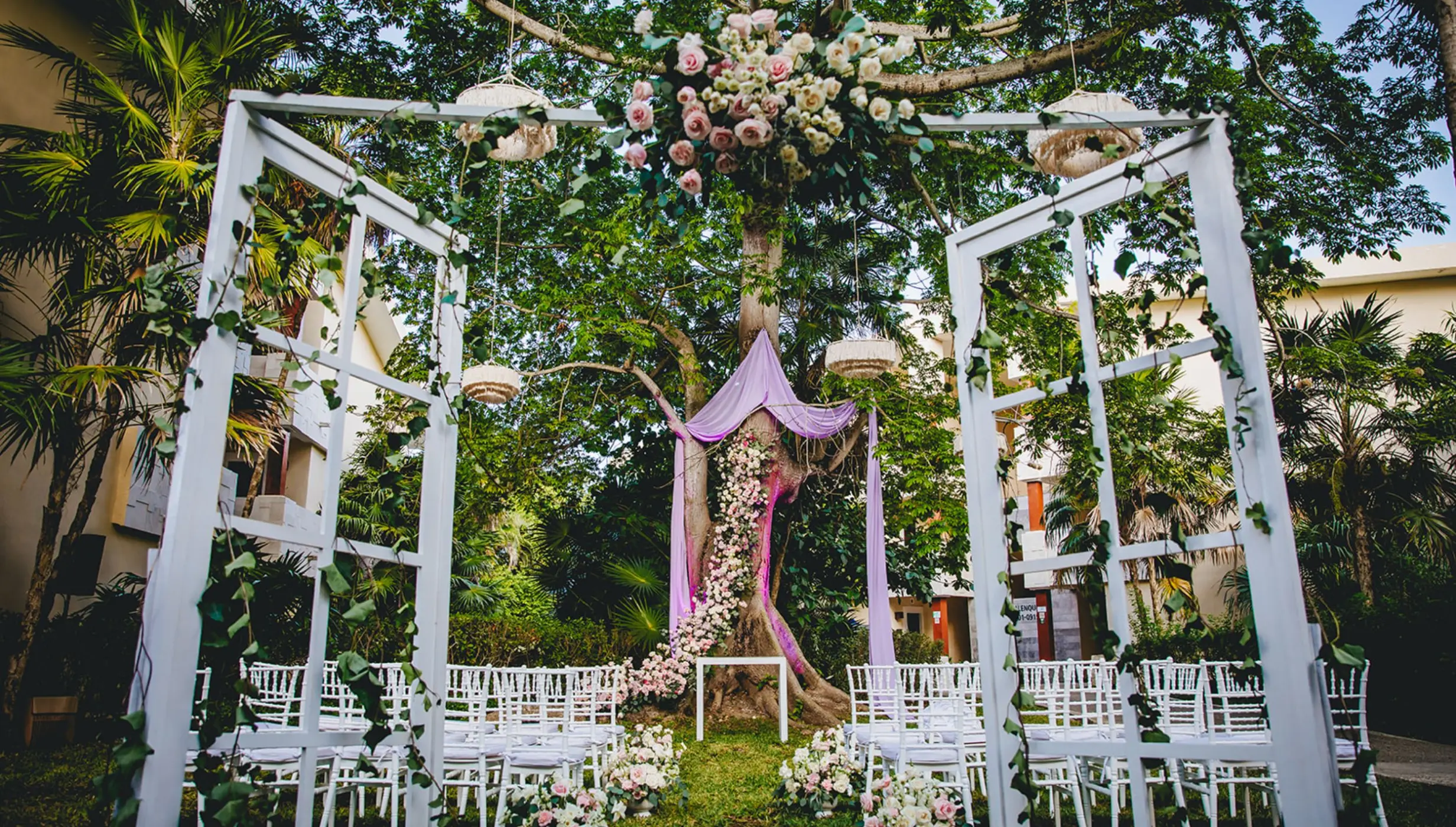 Yaxche Garden venue at Dreams Sapphire