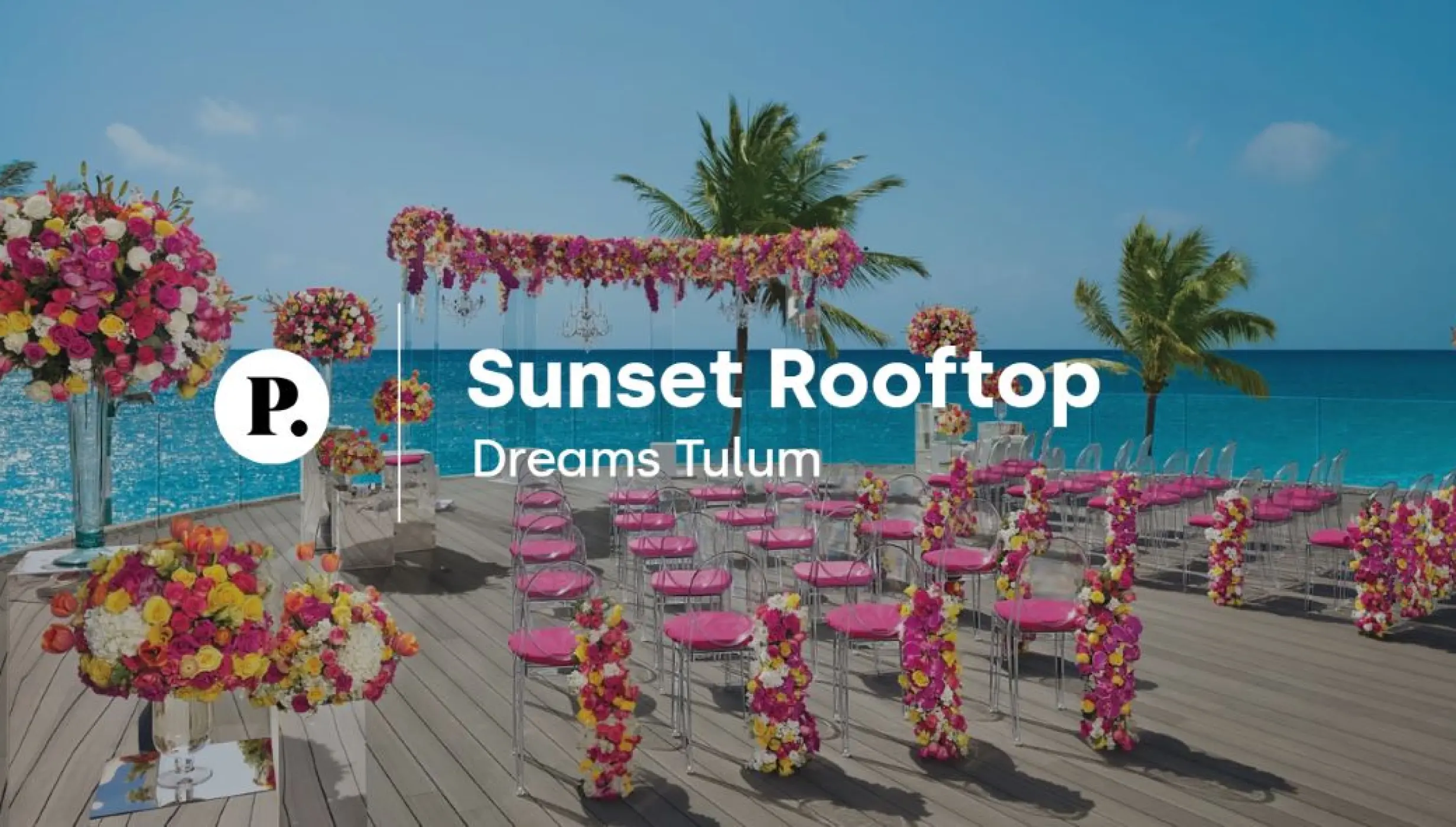 video review of the sunset rooftop venue at Dreams Tulum