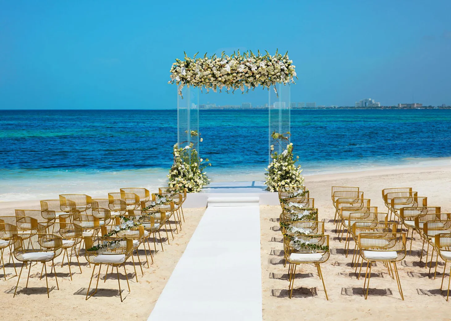 Dreams Vista Beach venue at Dreams Vista Cancun Golf and Spa