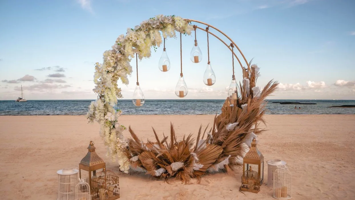 Beach venue at El Dorado Maroma