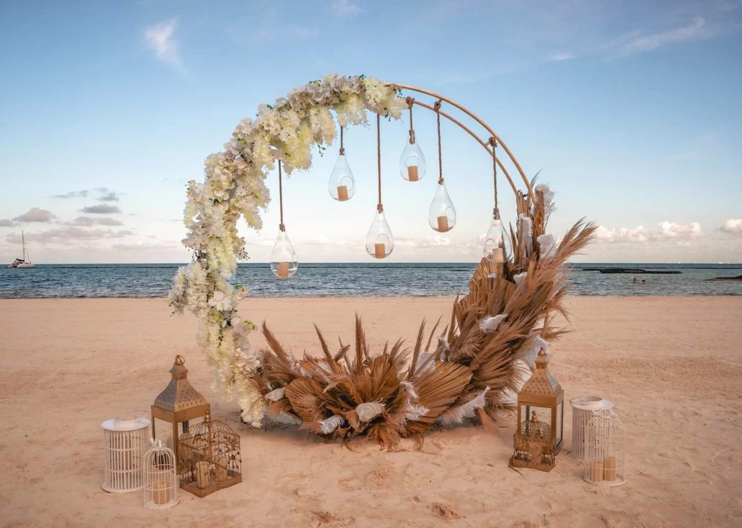 Beach venue at El Dorado Maroma