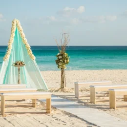 Beach venue at El Dorado Maroma