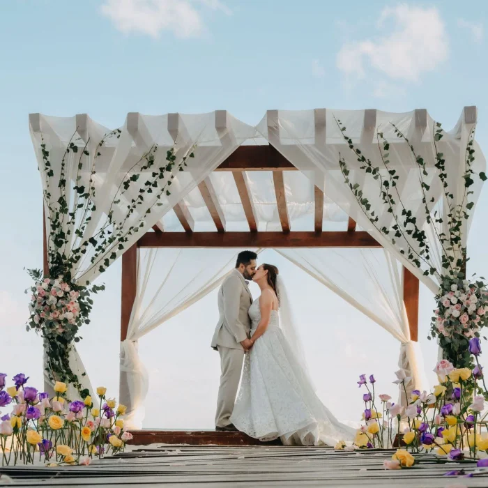 Beach Gazebo 55 venue at El Dorado and Casitas Royale