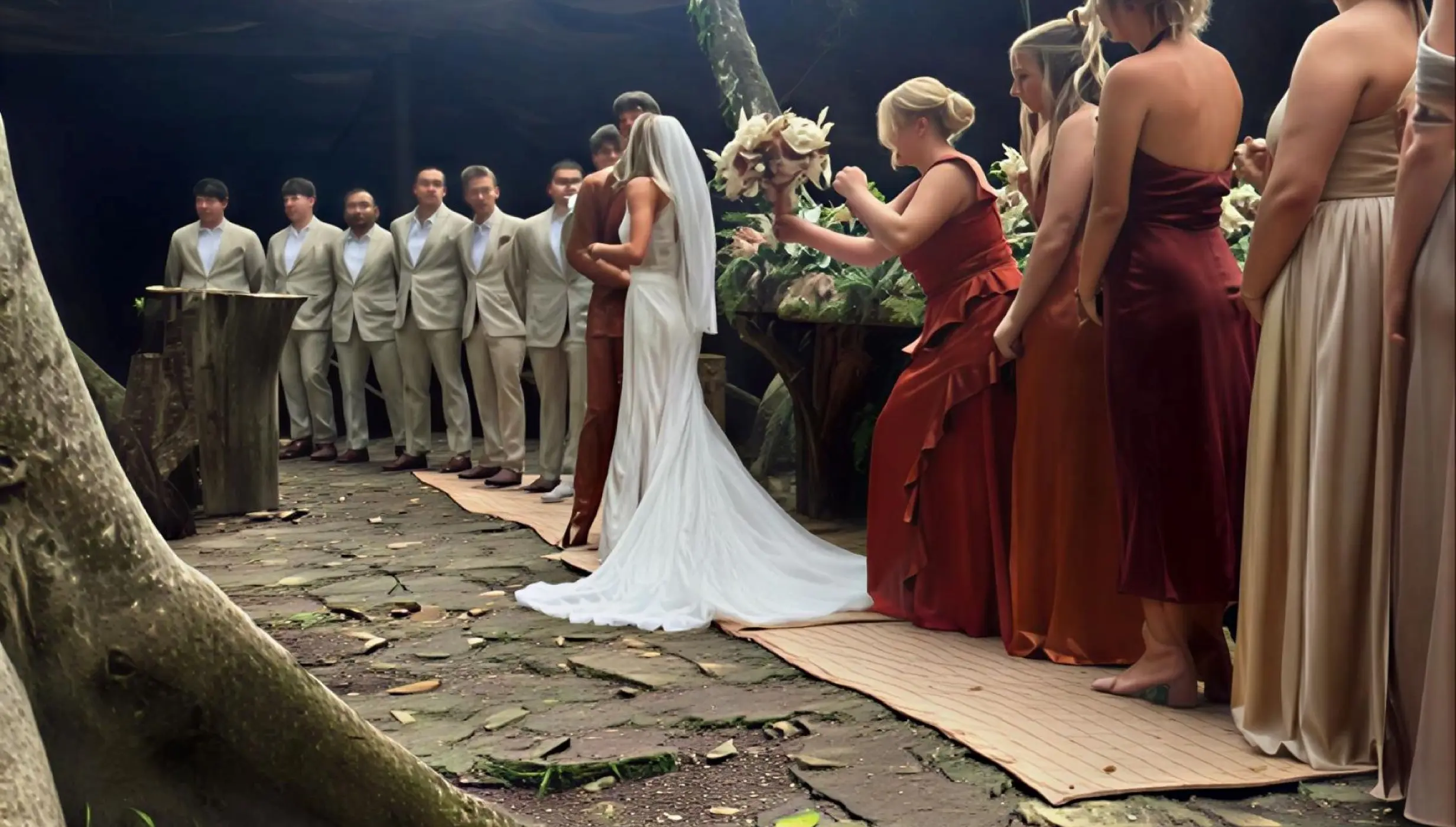 Wedding at the Jungle Rock venue at El Dorado