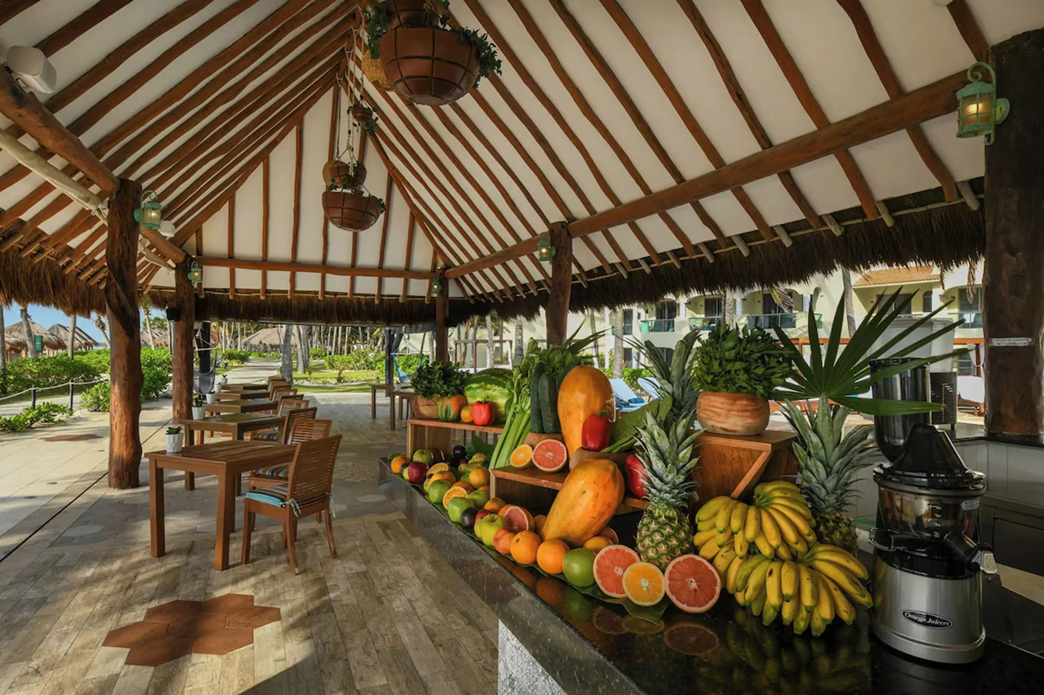 Fresh fruit buffet at El Dorado Royale, Riviera Maya