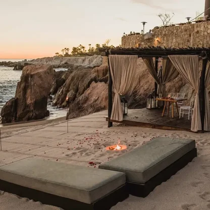 Beach hut at Esperanza Cabo San Lucas