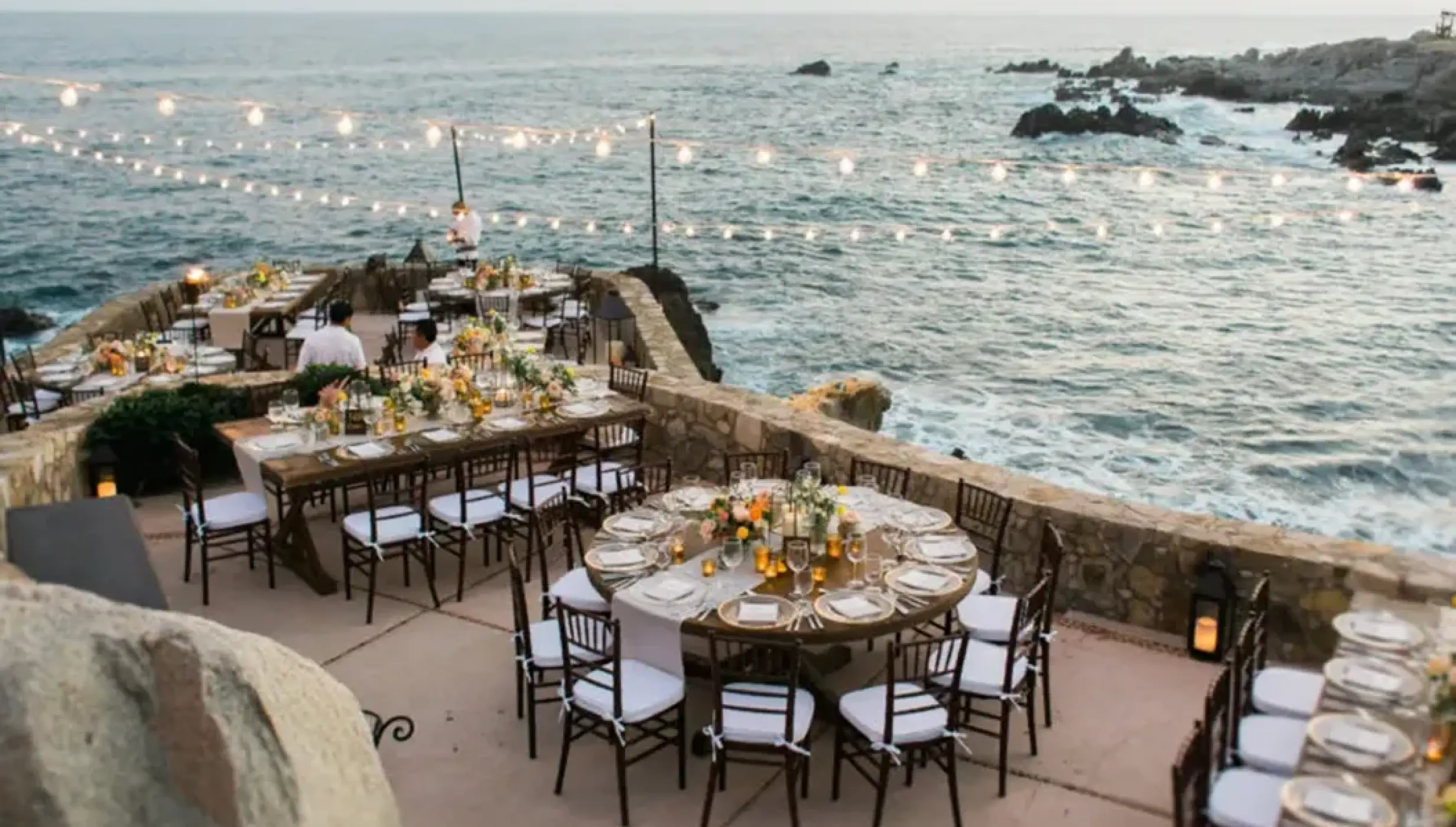 Seaside dinner at Esperanza Cabo San Lucas