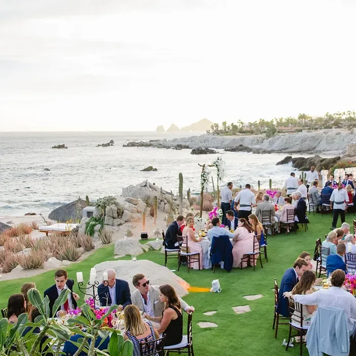 Dinner reception on the golf course at Esperanza Cabo San Lucas