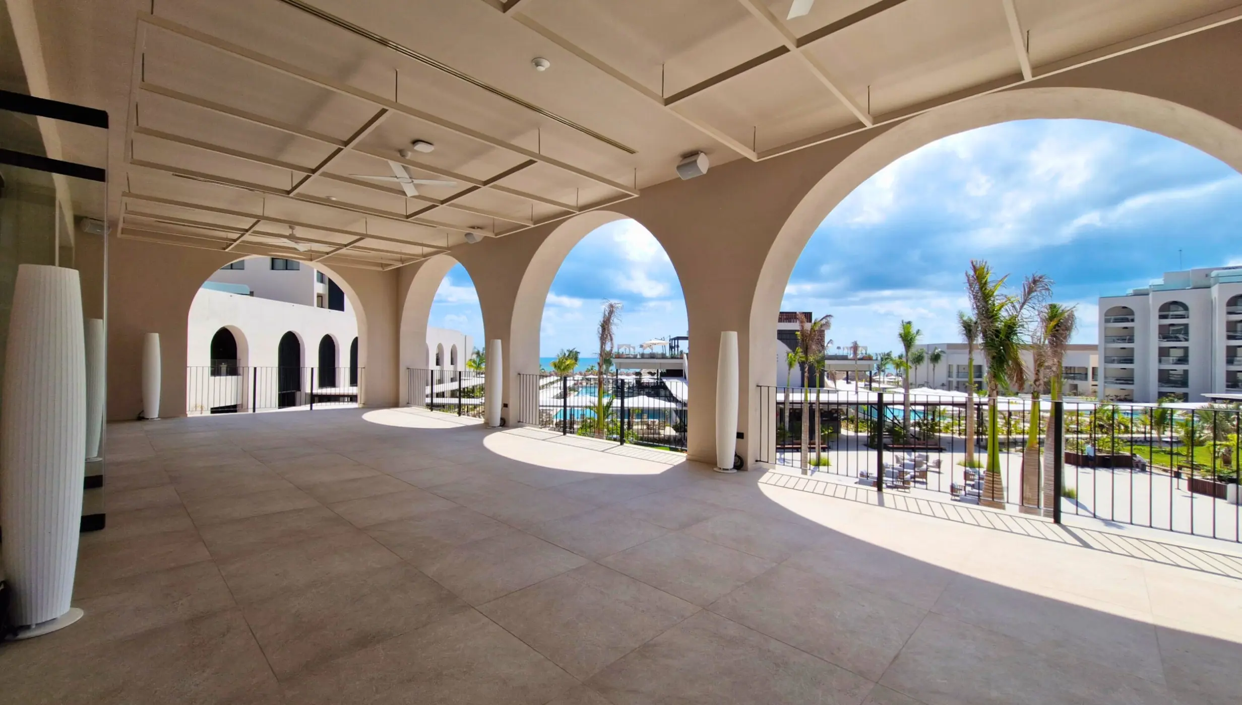 playa mujeres ballroom terrace at Excellence Coral Playa Mujeres