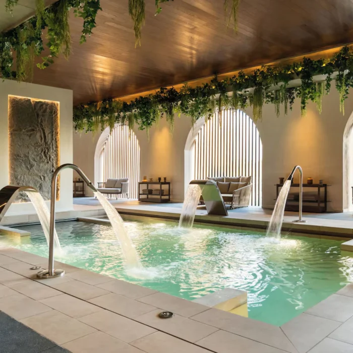 pool at the spa at Excellence Coral Playa Mujeres