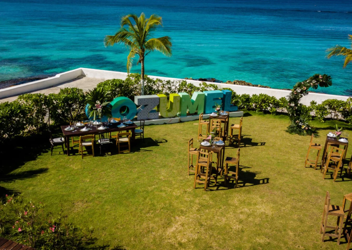 garden venue at Fiesta Americana Cozumel