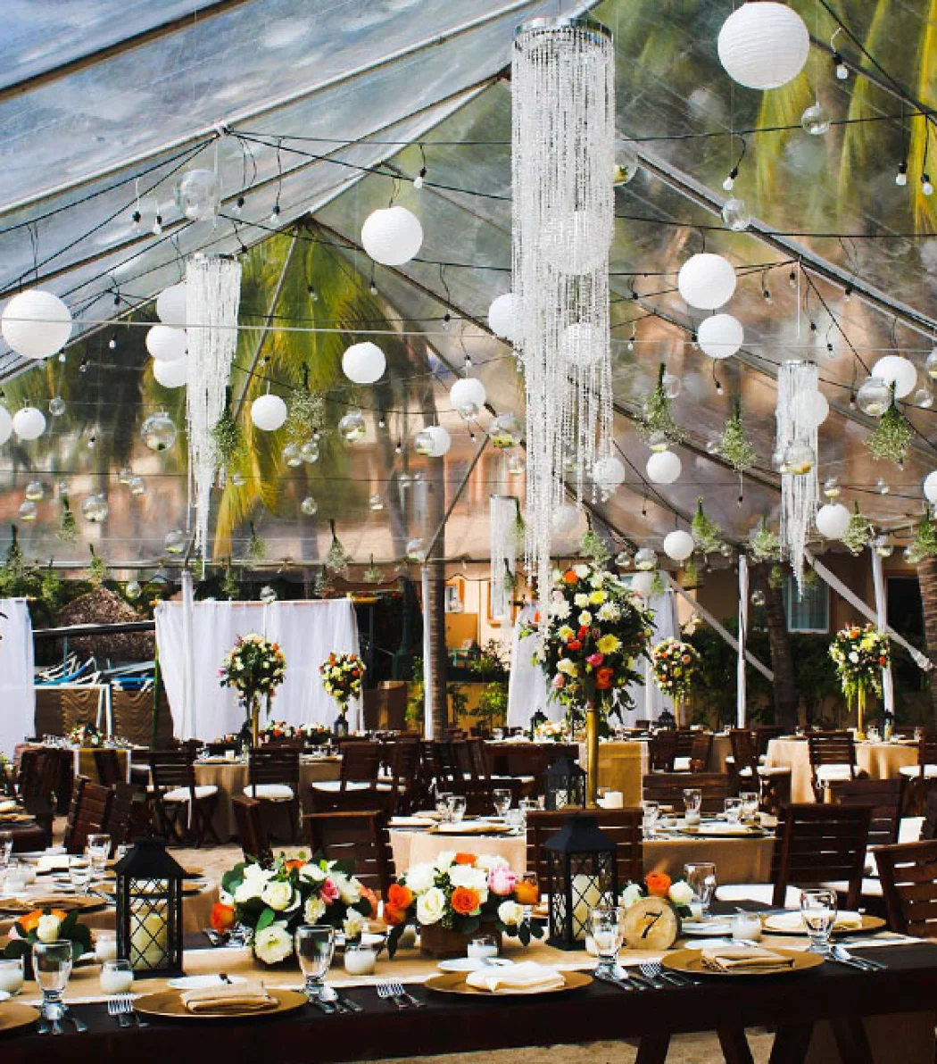 Fiesta Americana Vallarta reception setup.